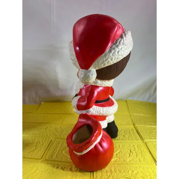 Vintage Ceramic Atlantic Mold Santa Elf Helper Christmas Santa Claus 11" - Picture 8 of 15